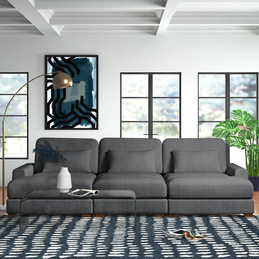 127.5'' Corduroy Sofa