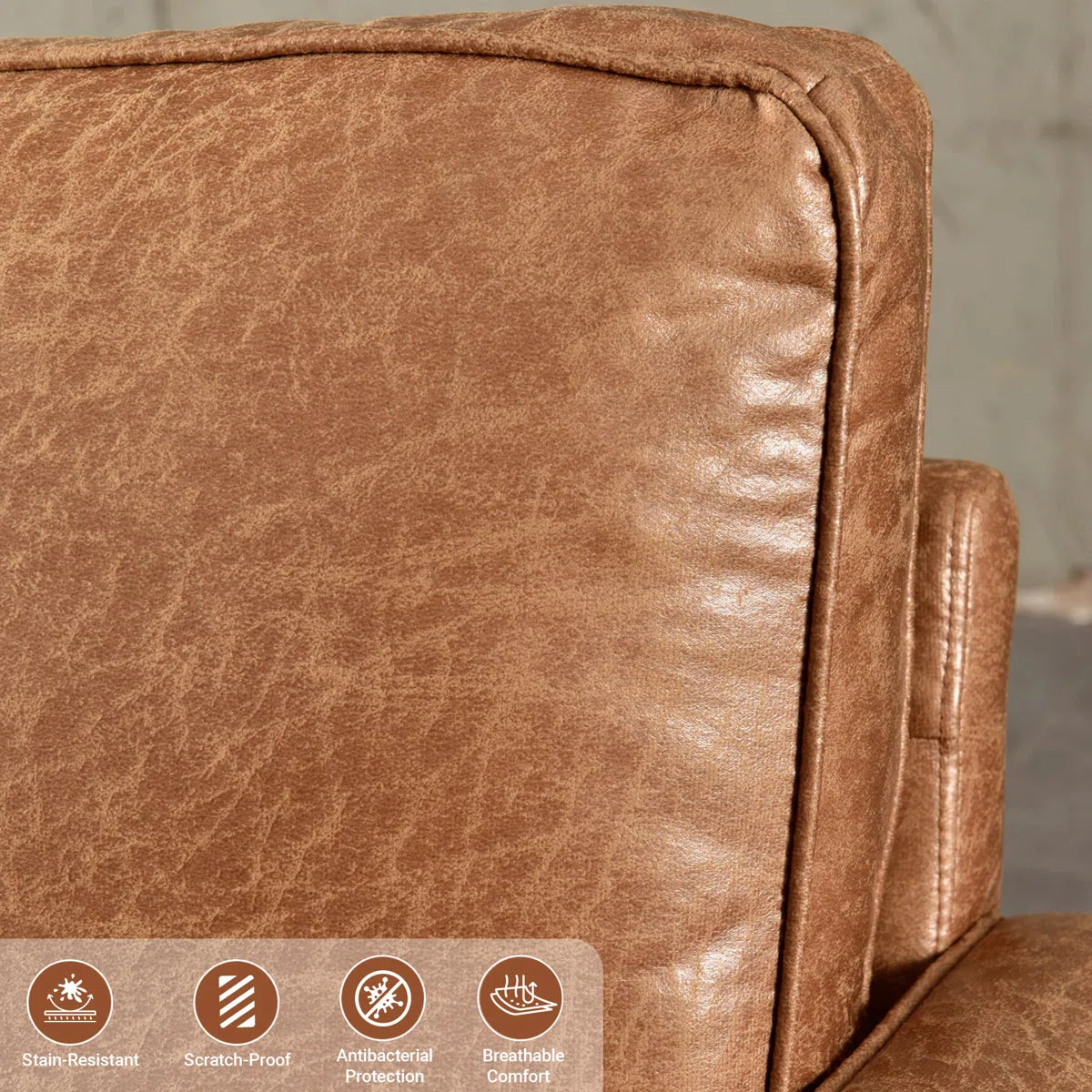 69.7'' Faux Leather Sofa