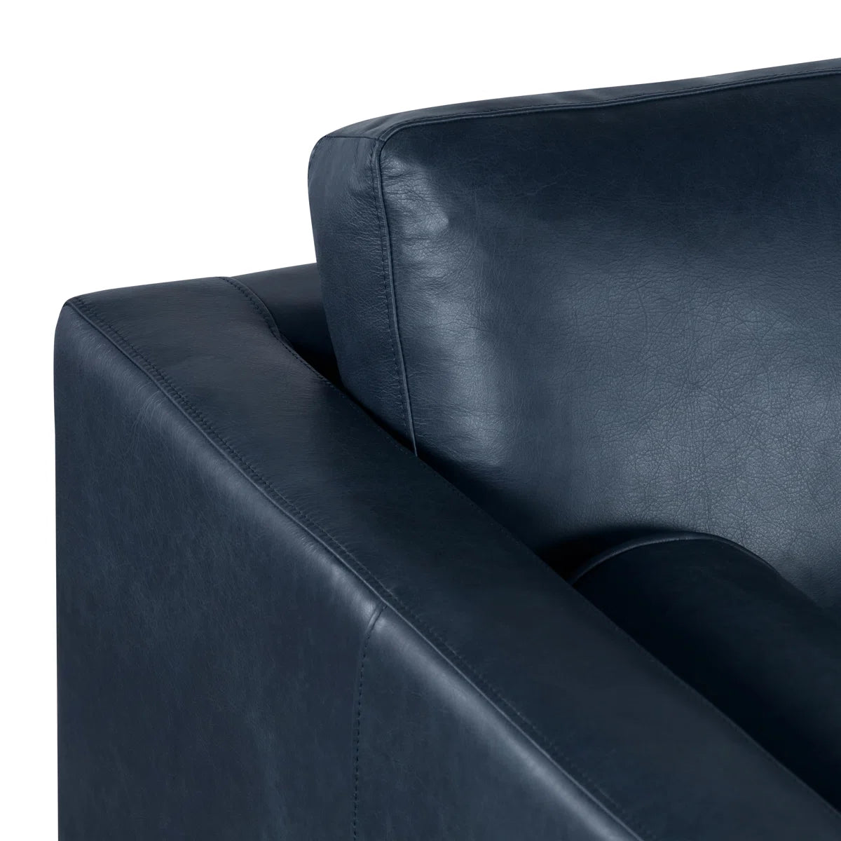 72'' Full-Grain Genuine Italian Leather Sofa