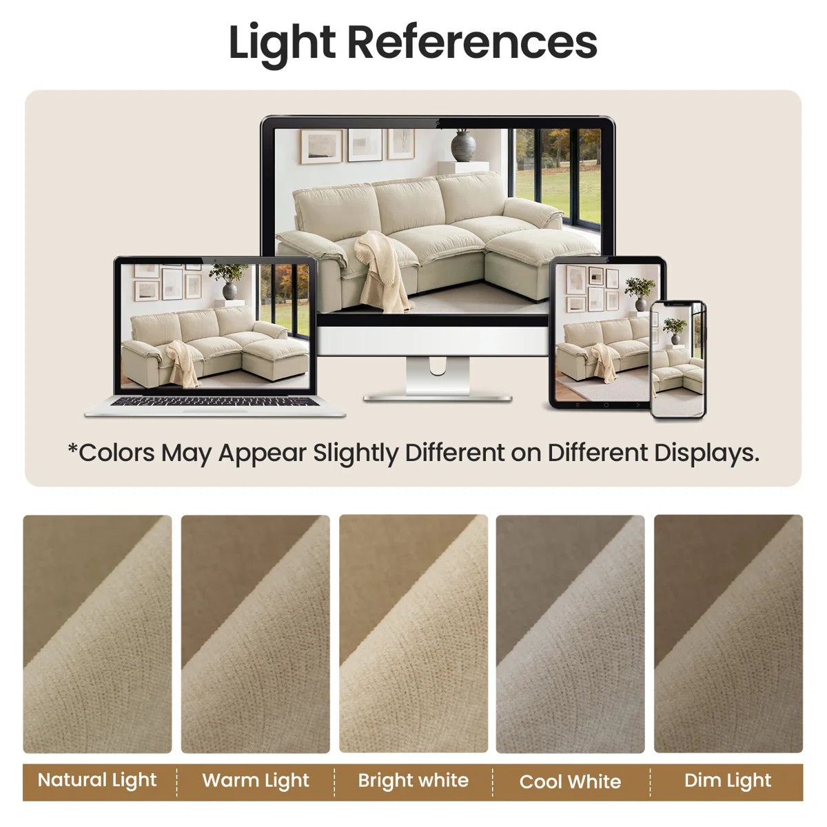 103.9'' Wide L-Shaped Sofa Comfy Cloud Couch Chenille Upholstered Sofa 4 Seater Sofa For Living Room