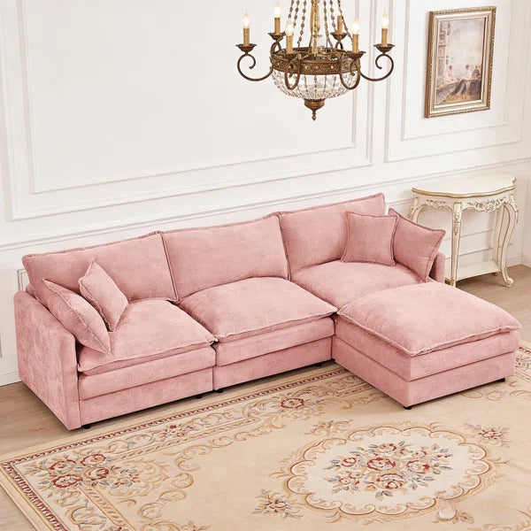 3-Seater Cloud Couch With Ottoman