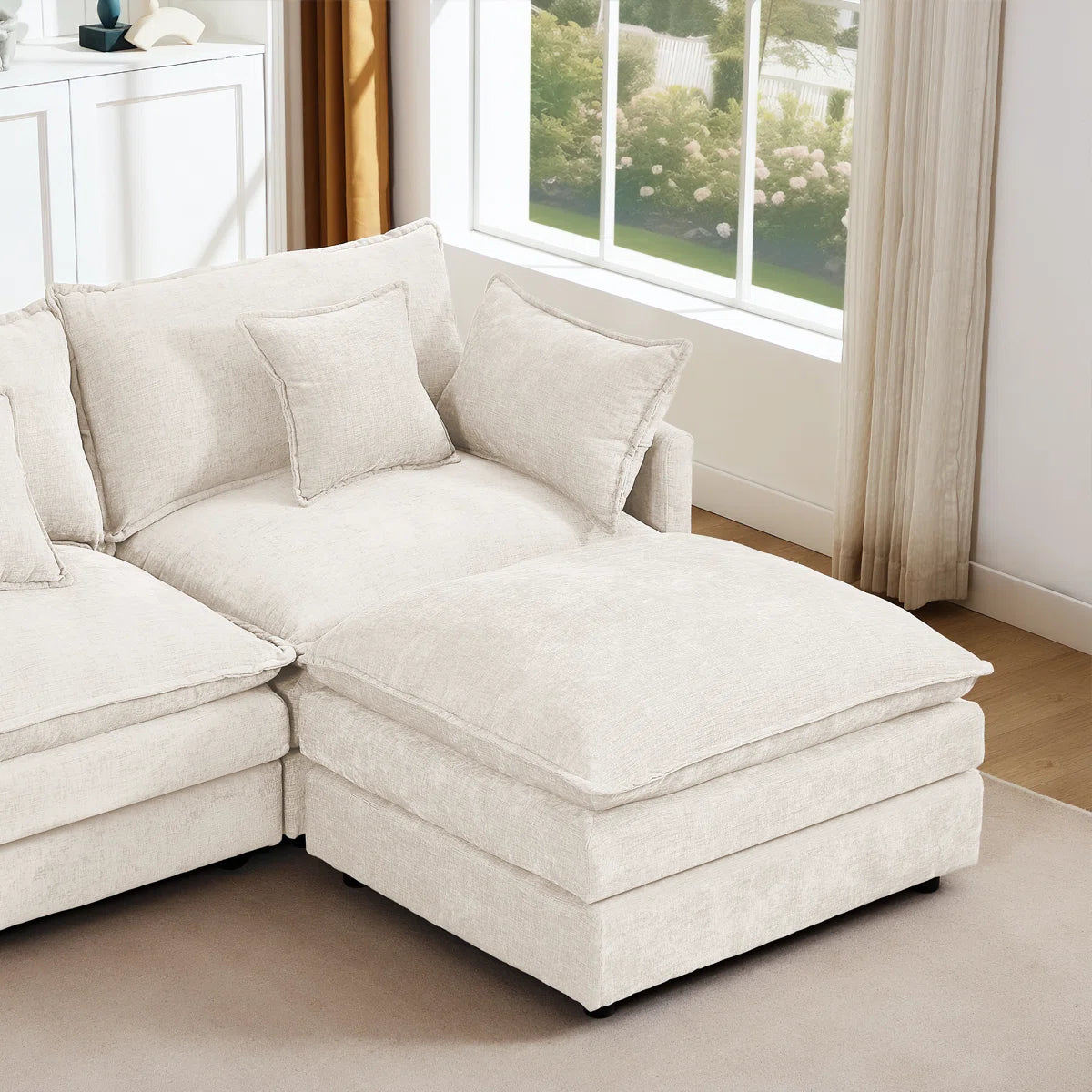 3-Seater Cloud Couch With Ottoman