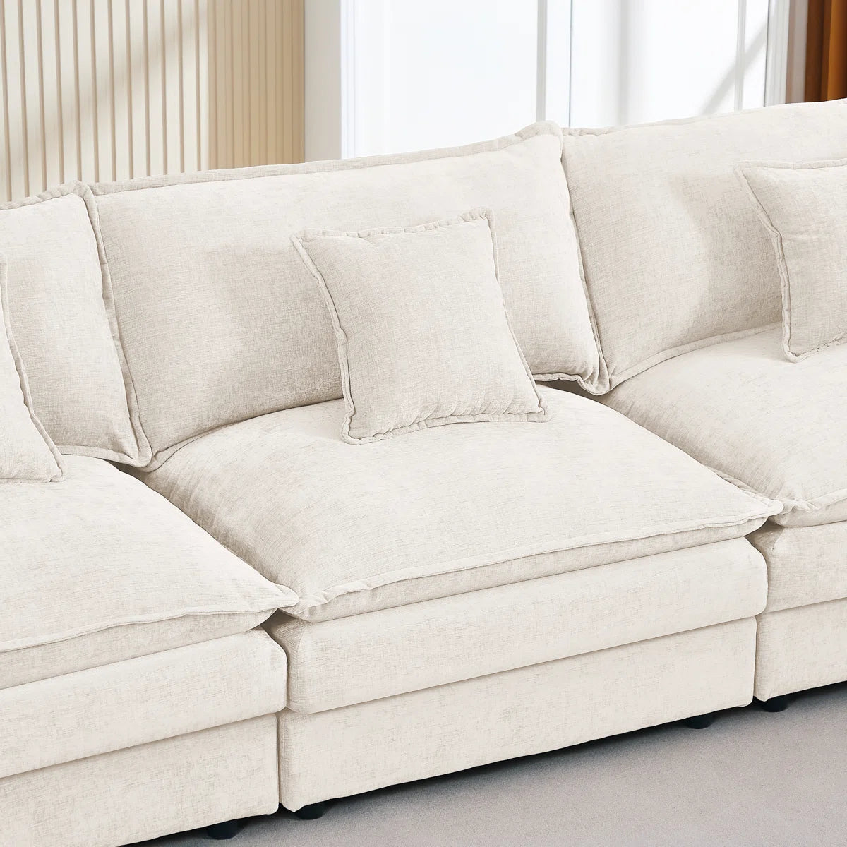 3-Seater Cloud Couch With Ottoman