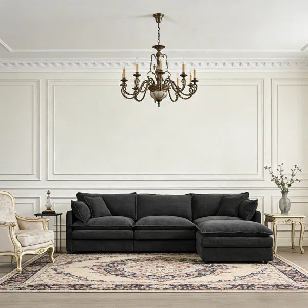 3-Seater Cloud Couch With Ottoman