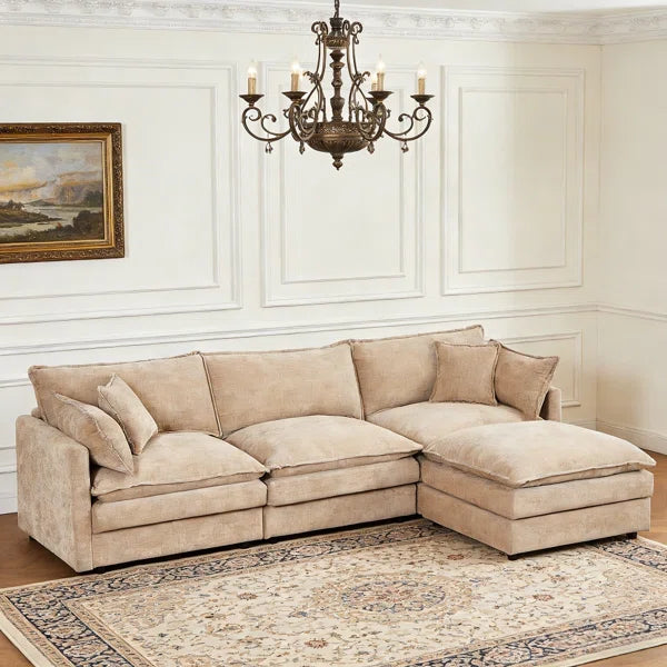 3-Seater Cloud Couch With Ottoman