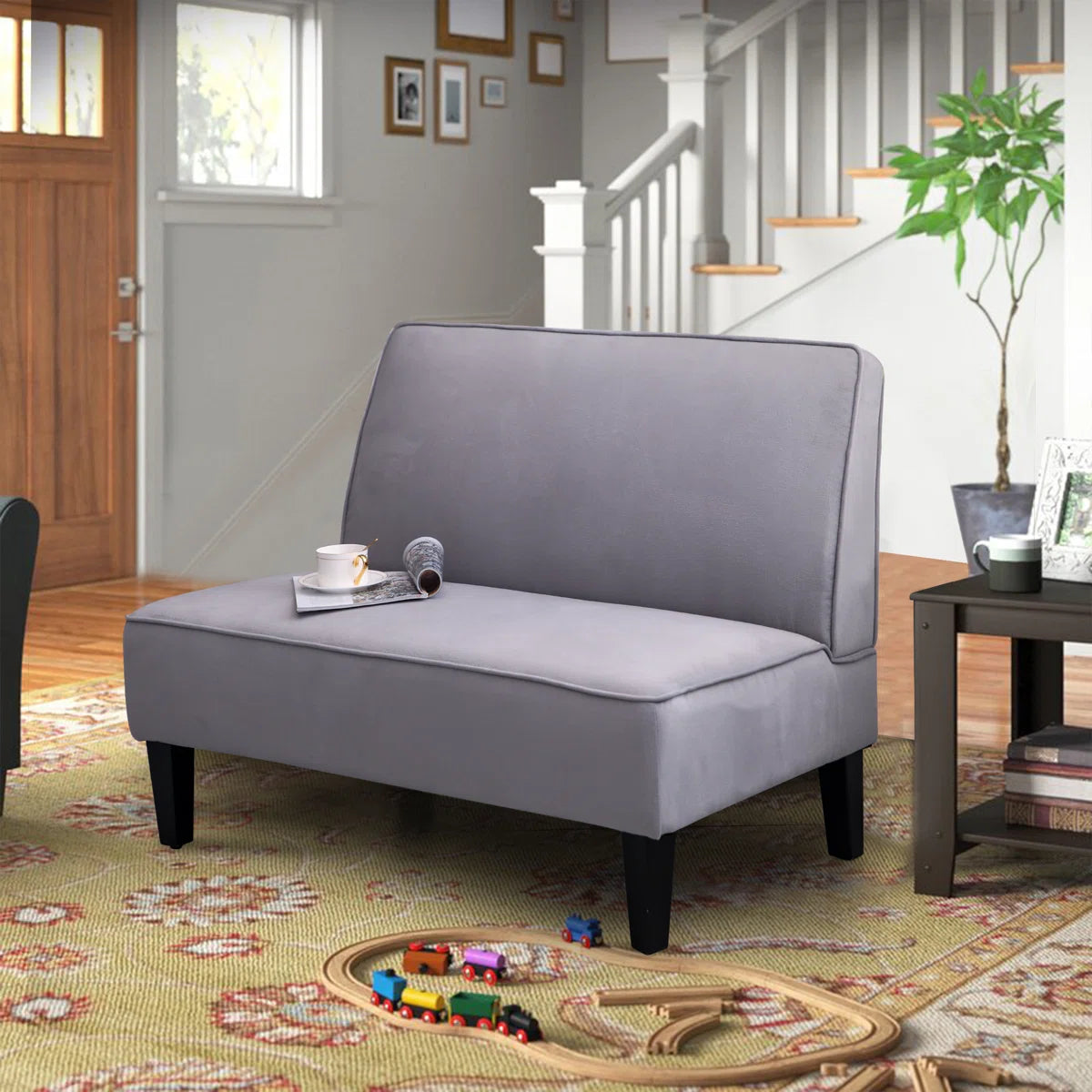 44'' Upholstered Loveseat Space Saving Premium 2 Seater Sofa