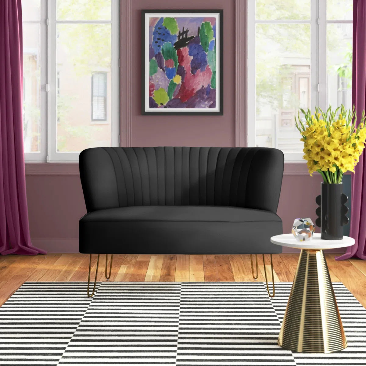 45'' Upholstered Loveseat