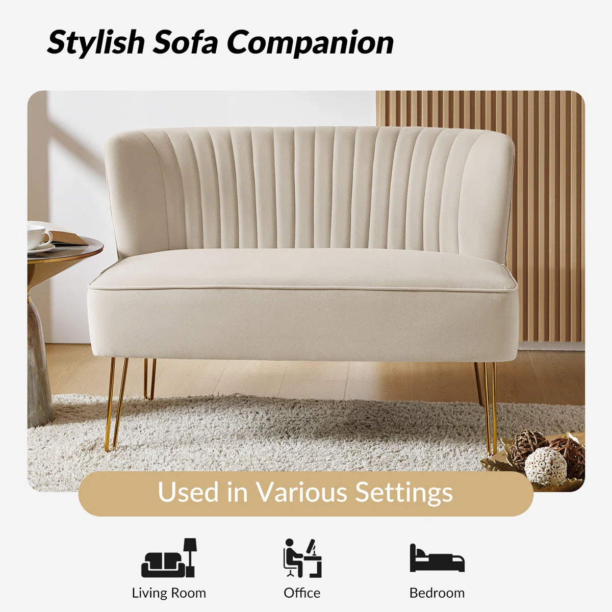 45'' Upholstered Loveseat