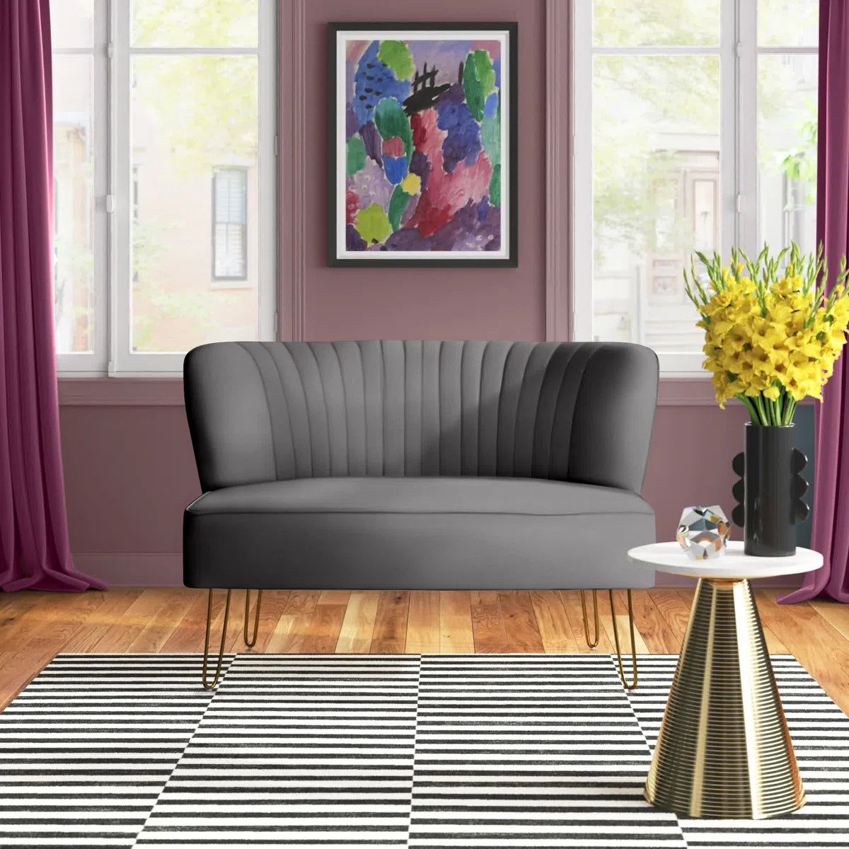 45'' Upholstered Loveseat