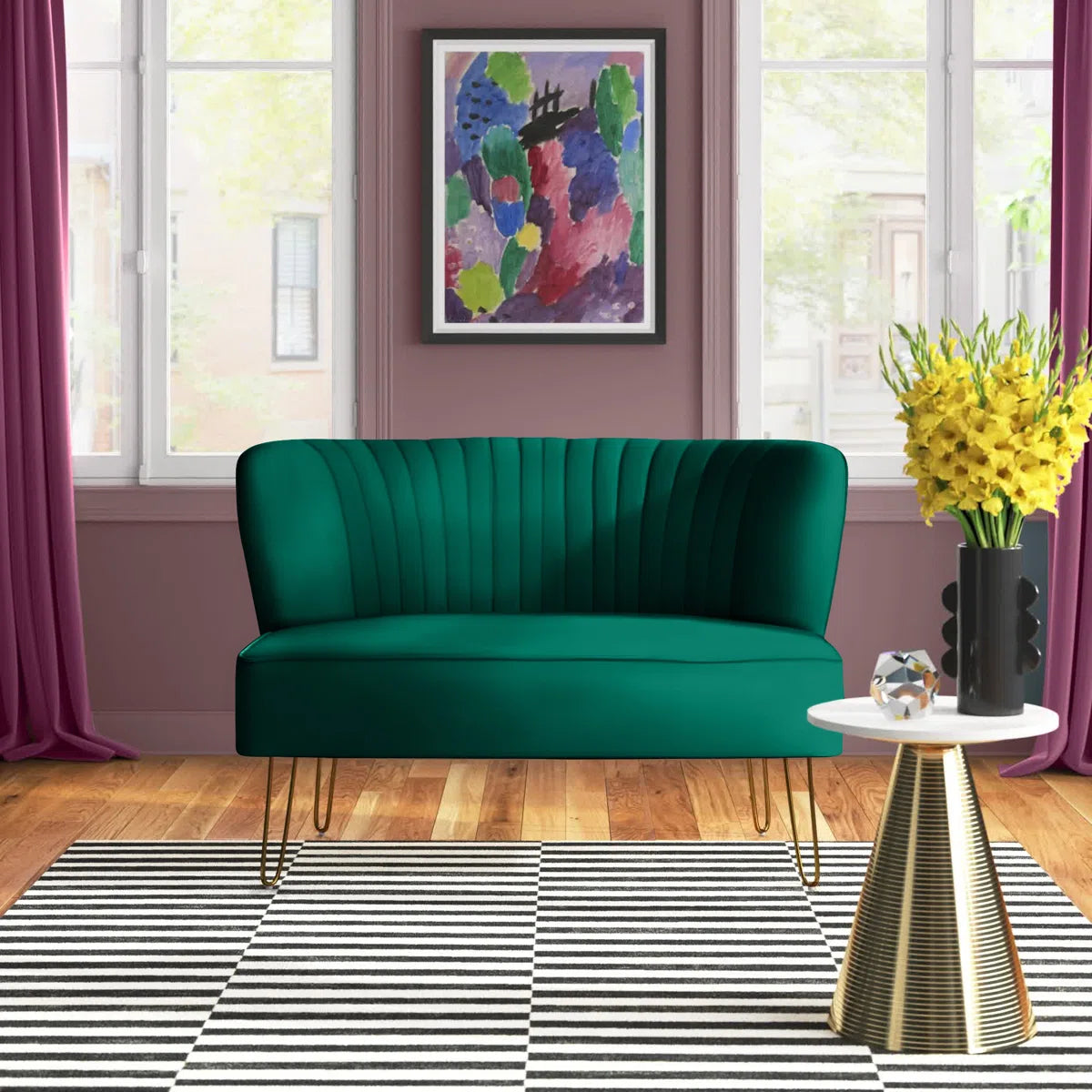 45'' Upholstered Loveseat