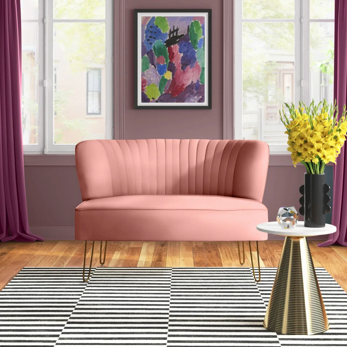 45'' Upholstered Loveseat