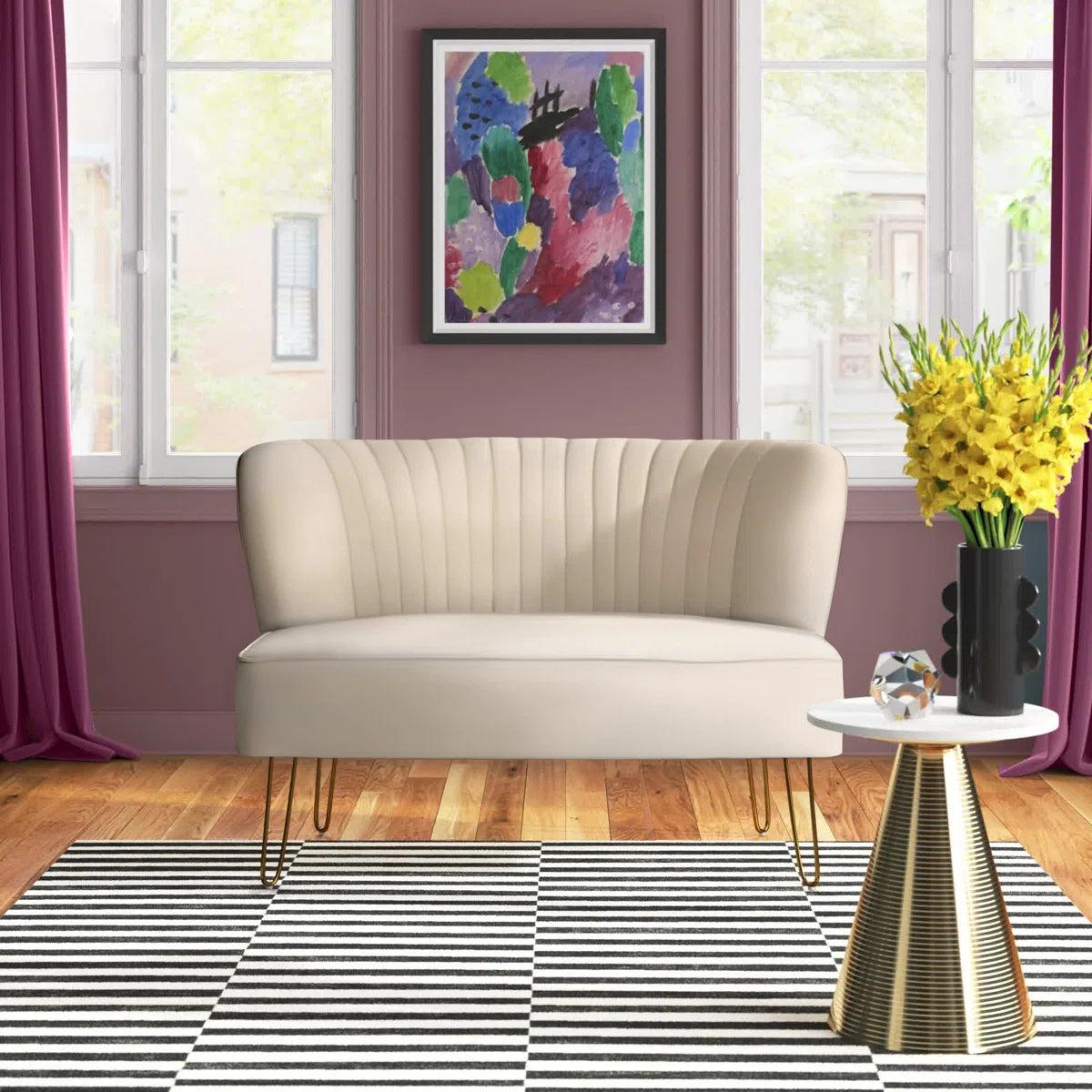 45'' Upholstered Loveseat