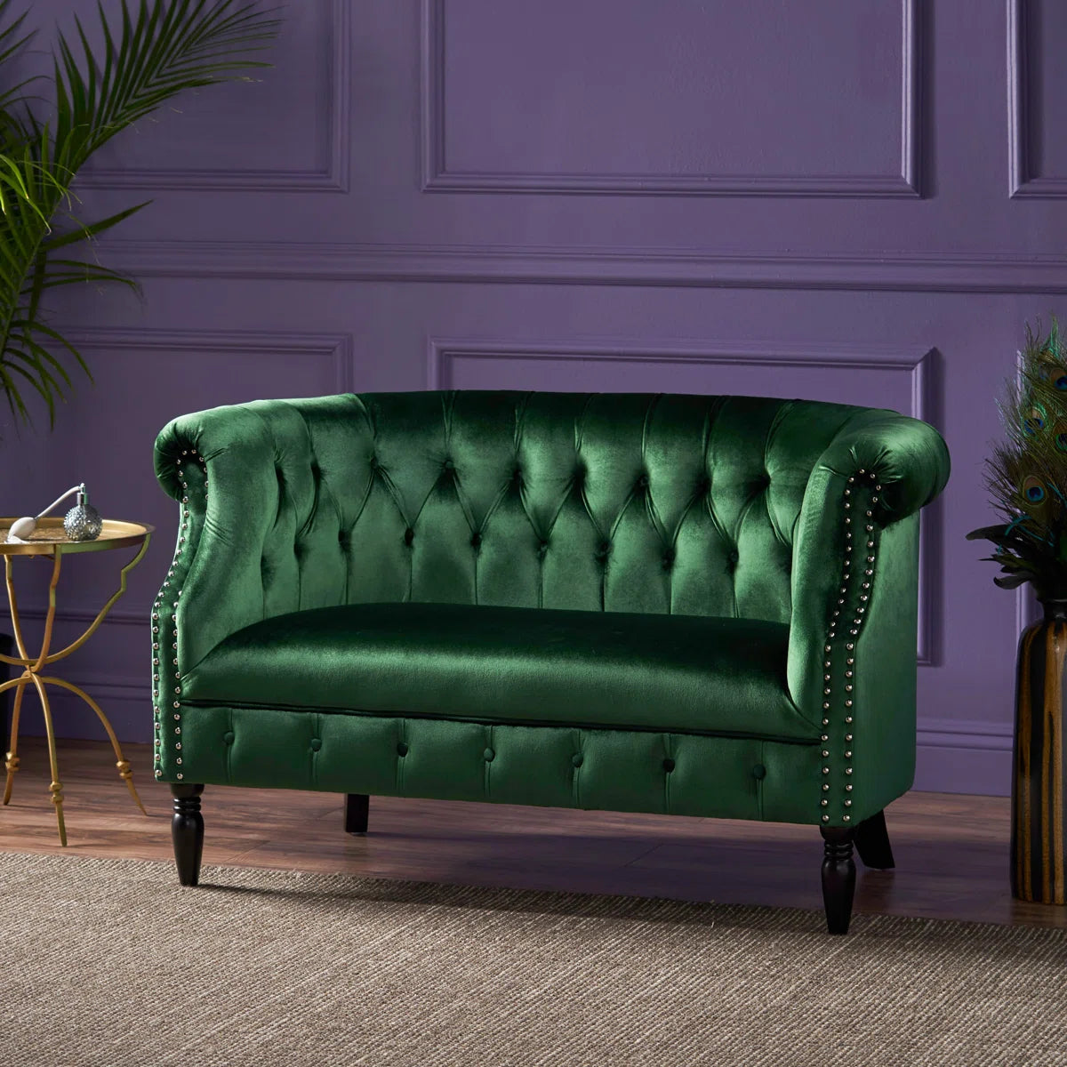 51.5'' Velvet Loveseat