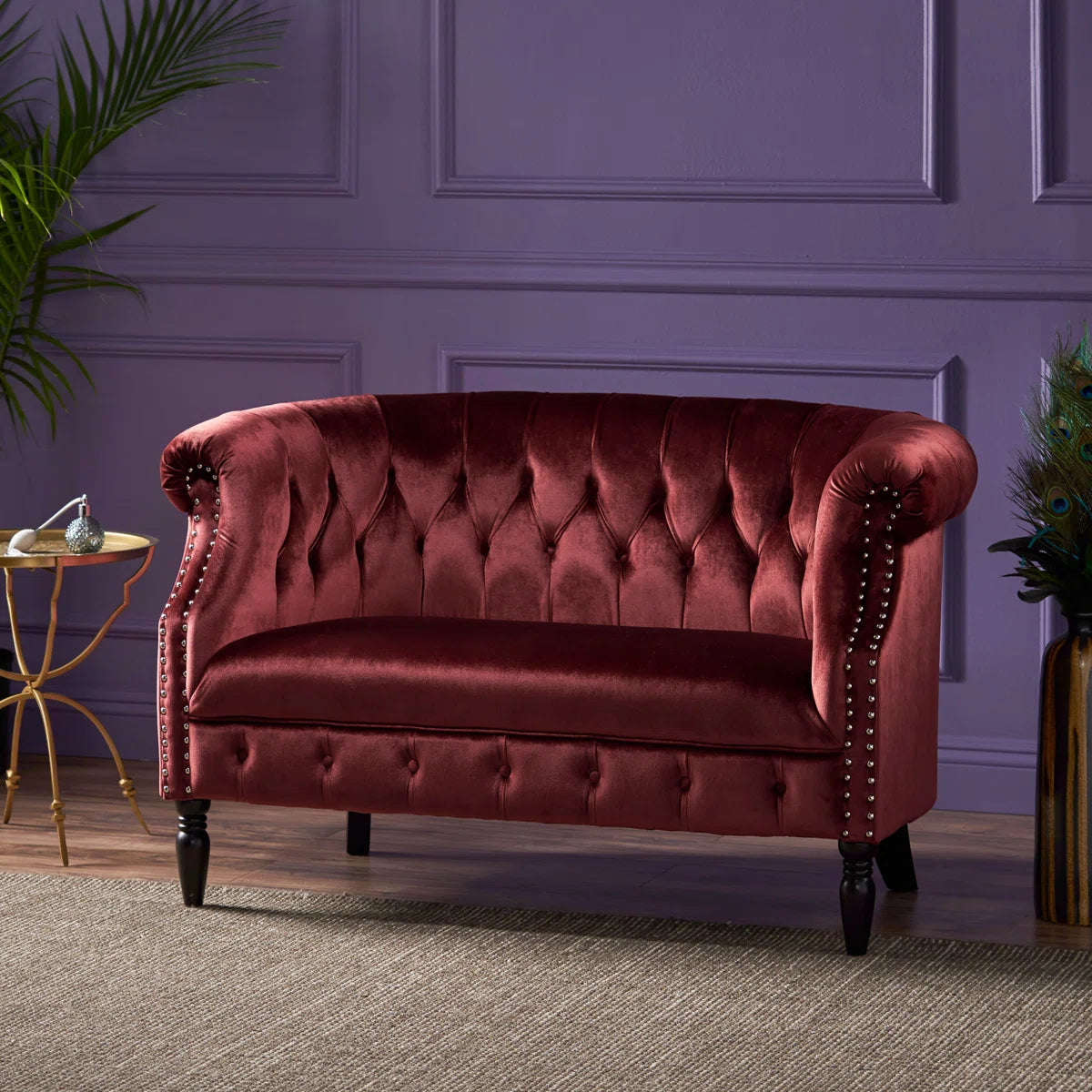 51.5'' Velvet Loveseat