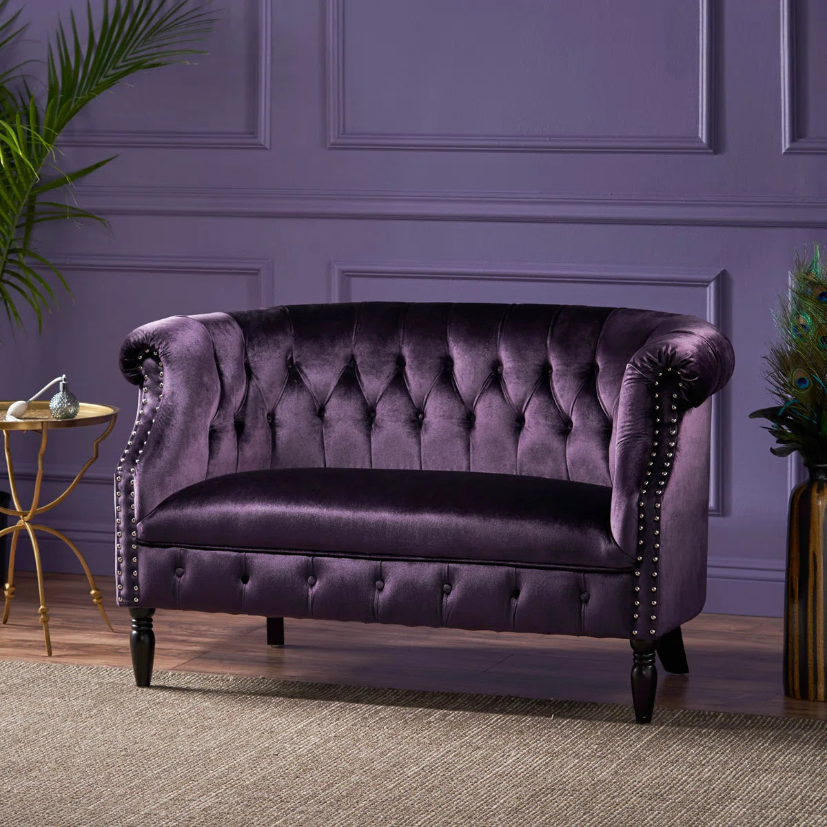 51.5'' Velvet Loveseat