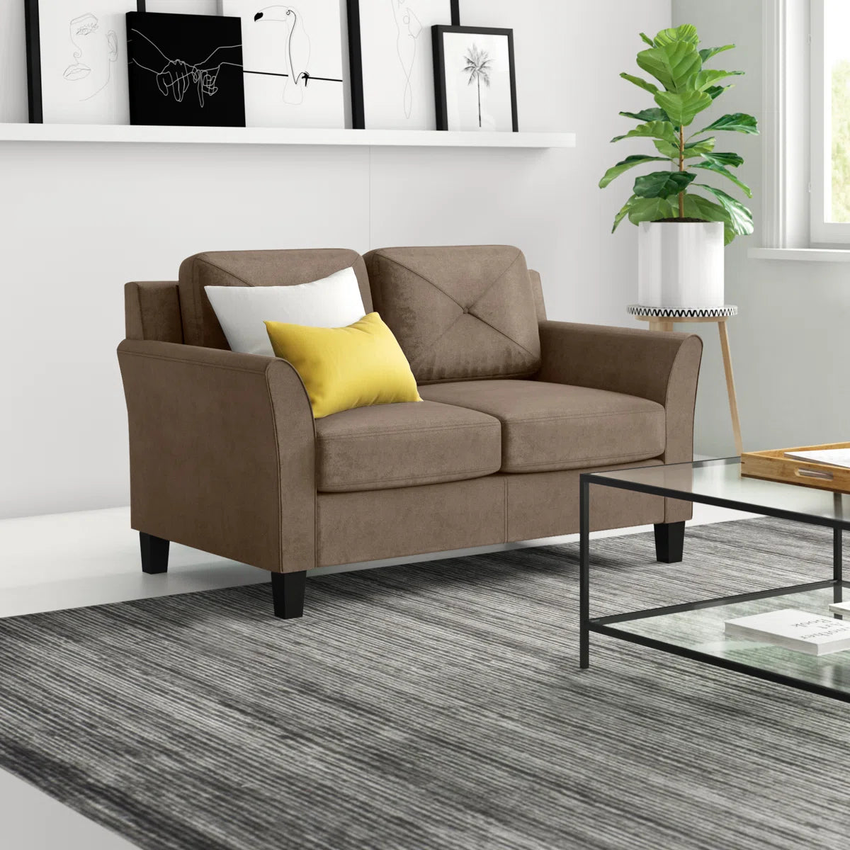 56.3'' Upholstered Loveseat
