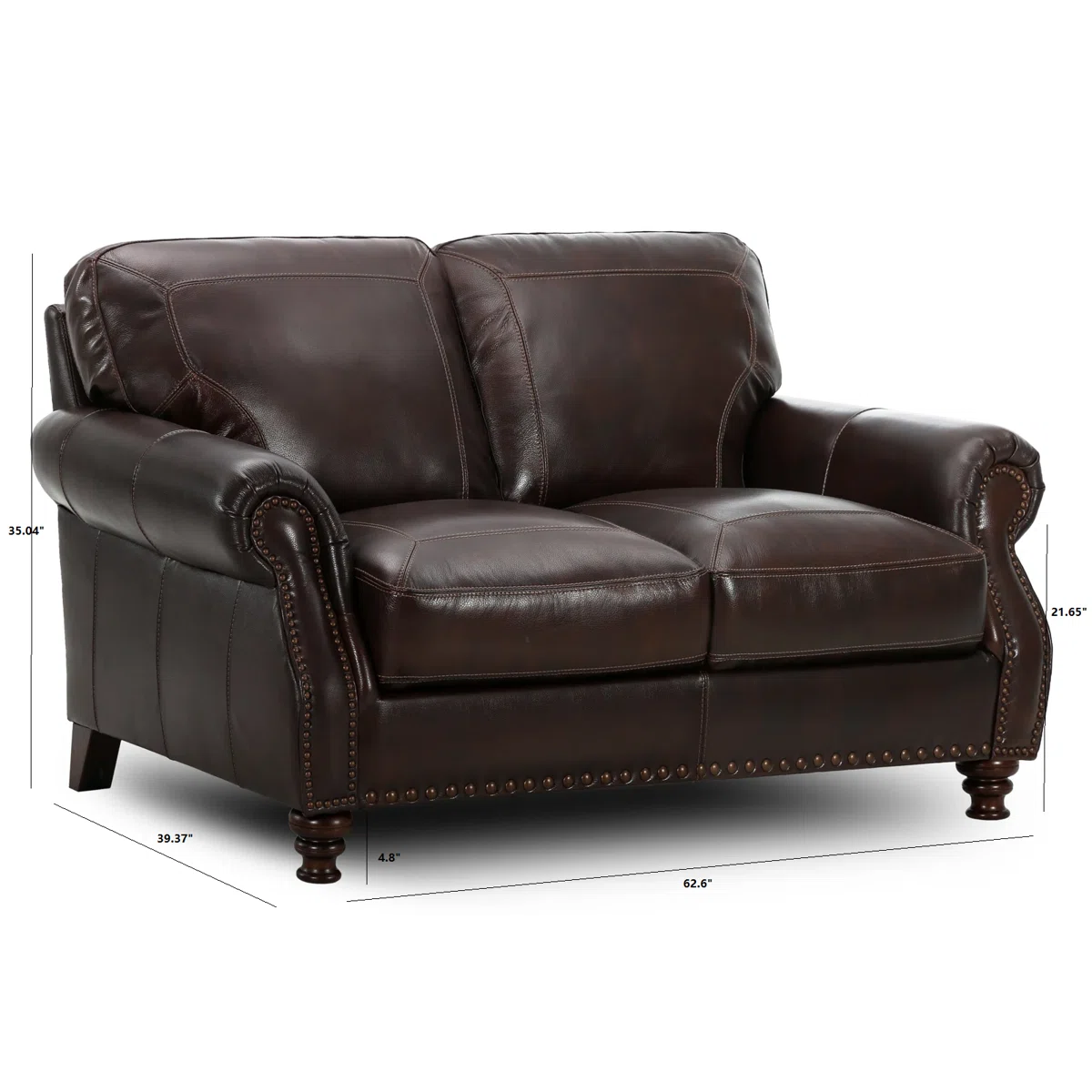 62.6'' Upholstered Loveseat