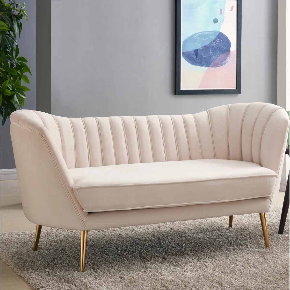 65'' Velvet Loveseat