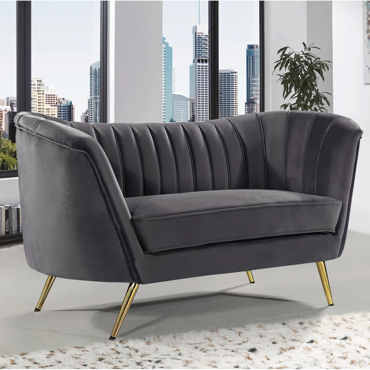 65'' Velvet Loveseat