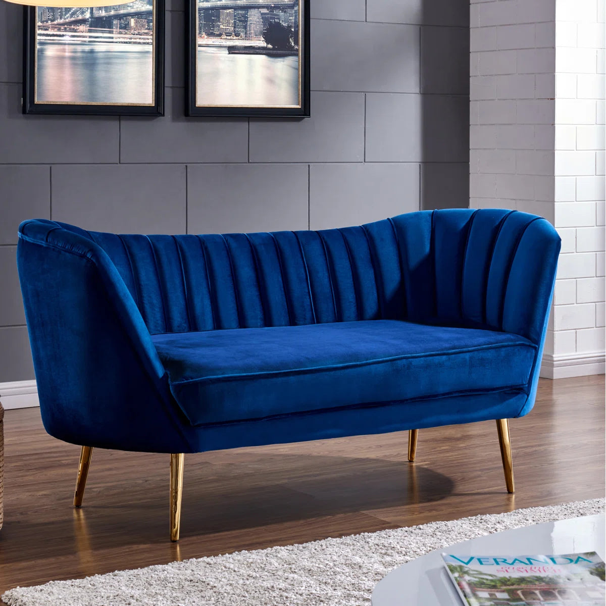 65'' Velvet Loveseat