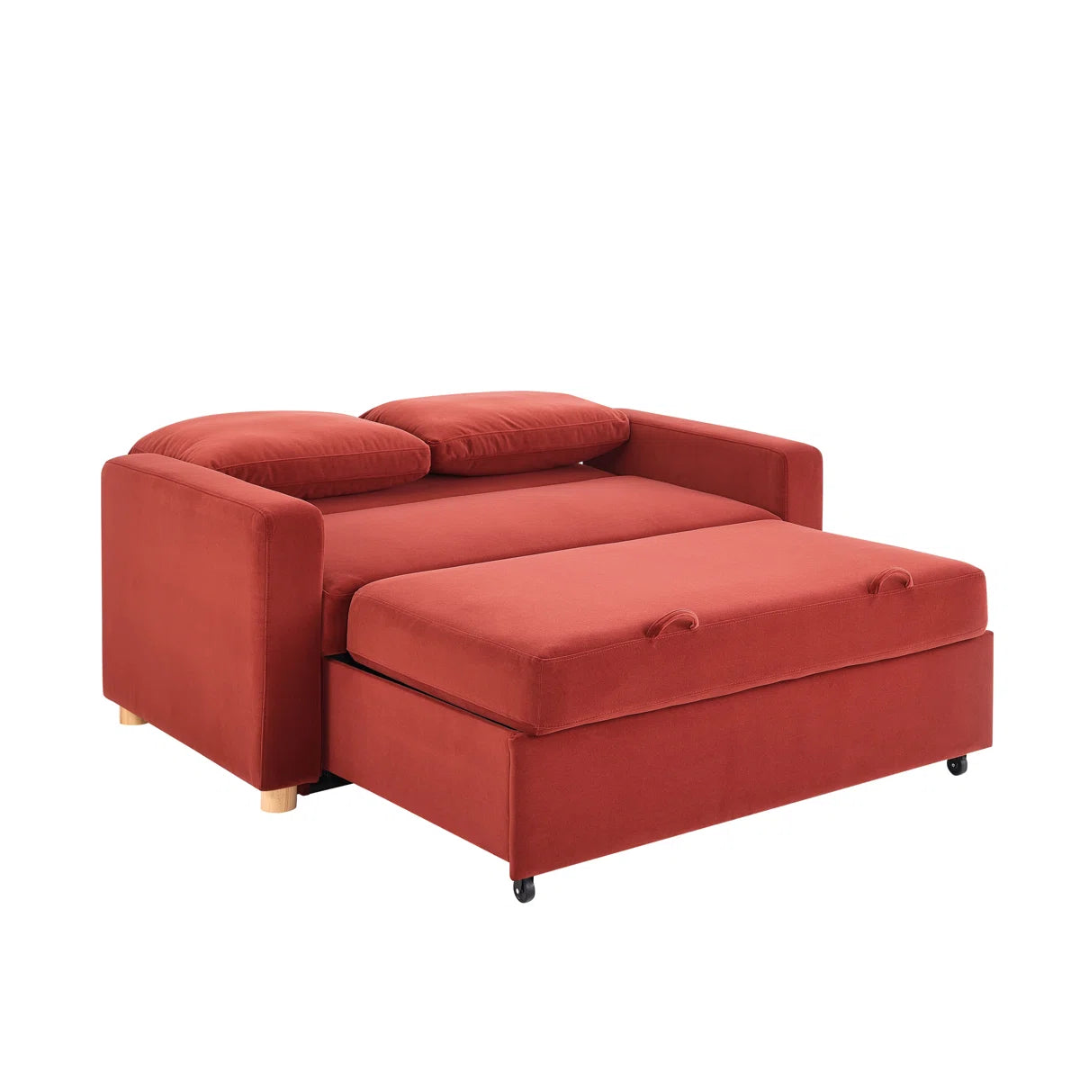 66.1" Full Size Convertible Loveseat, Dream Coil Comfort, Easy Assembly