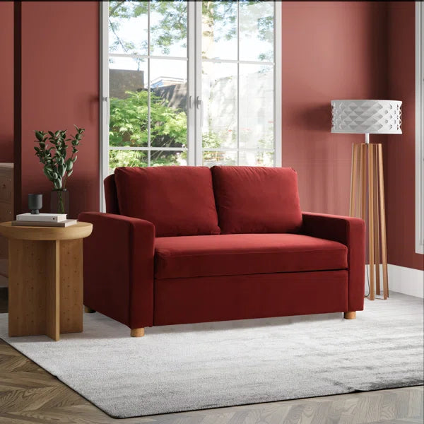 66.1" Full Size Convertible Sofa Bed Loveseat, Dream Coil Comfort, Easy Assembly