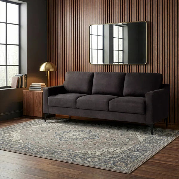 86.6'' Faux Leather Sofa