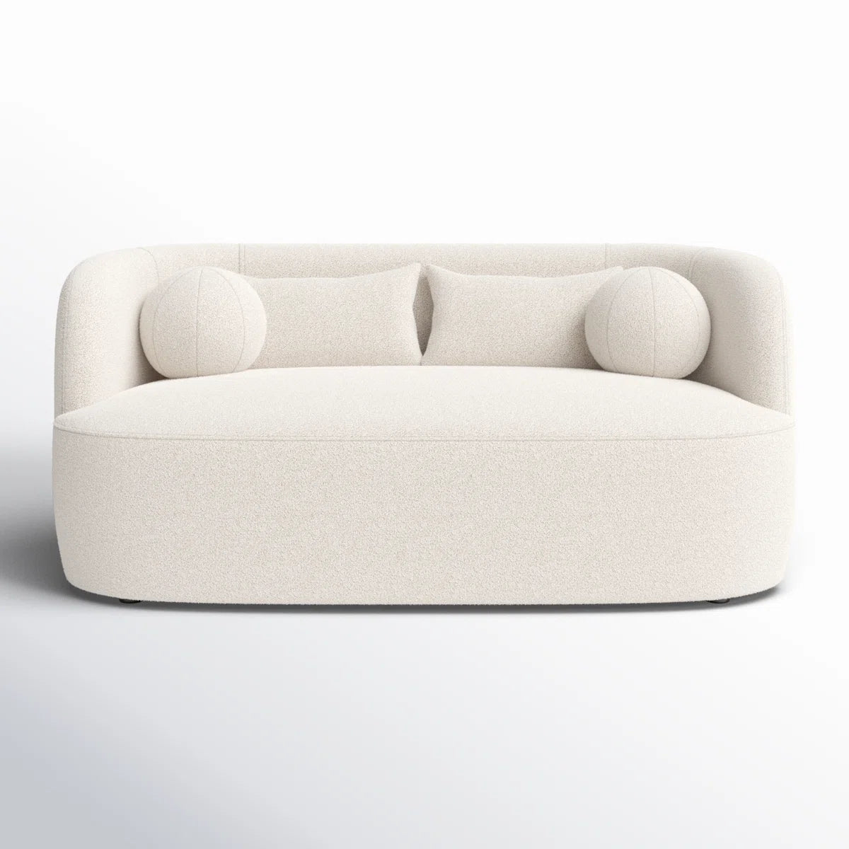 68" Wide Boucle Upholstered Loveseat Sofa