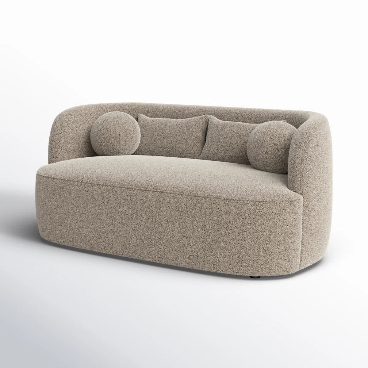 68" Wide Boucle Upholstered Loveseat Sofa