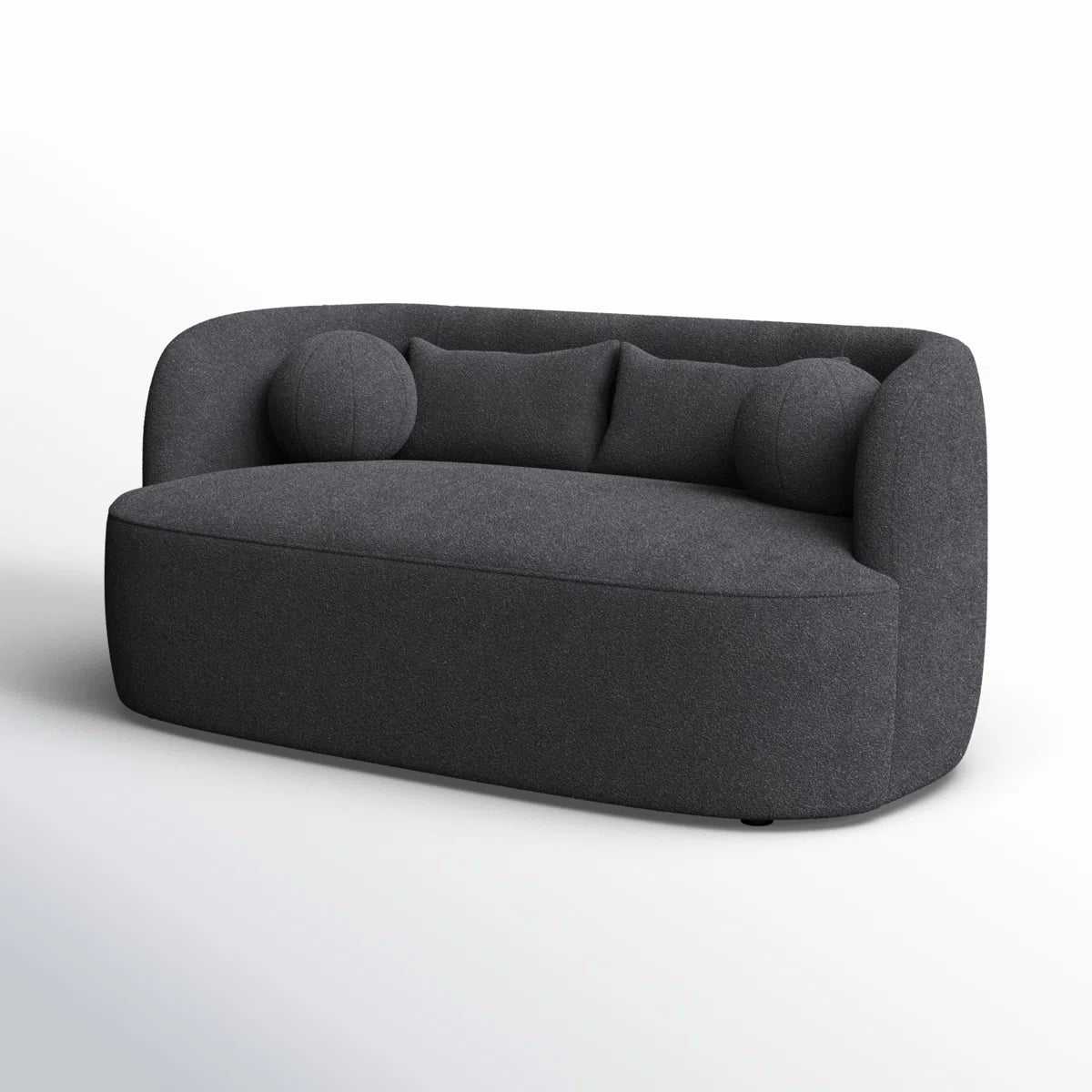 68" Wide Boucle Upholstered Loveseat Sofa