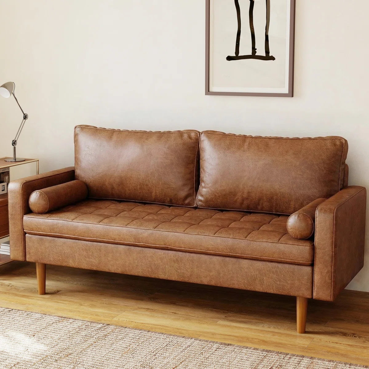 69.7'' Faux Leather Sofa