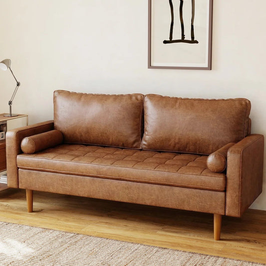 69.7'' Faux Leather Sofa