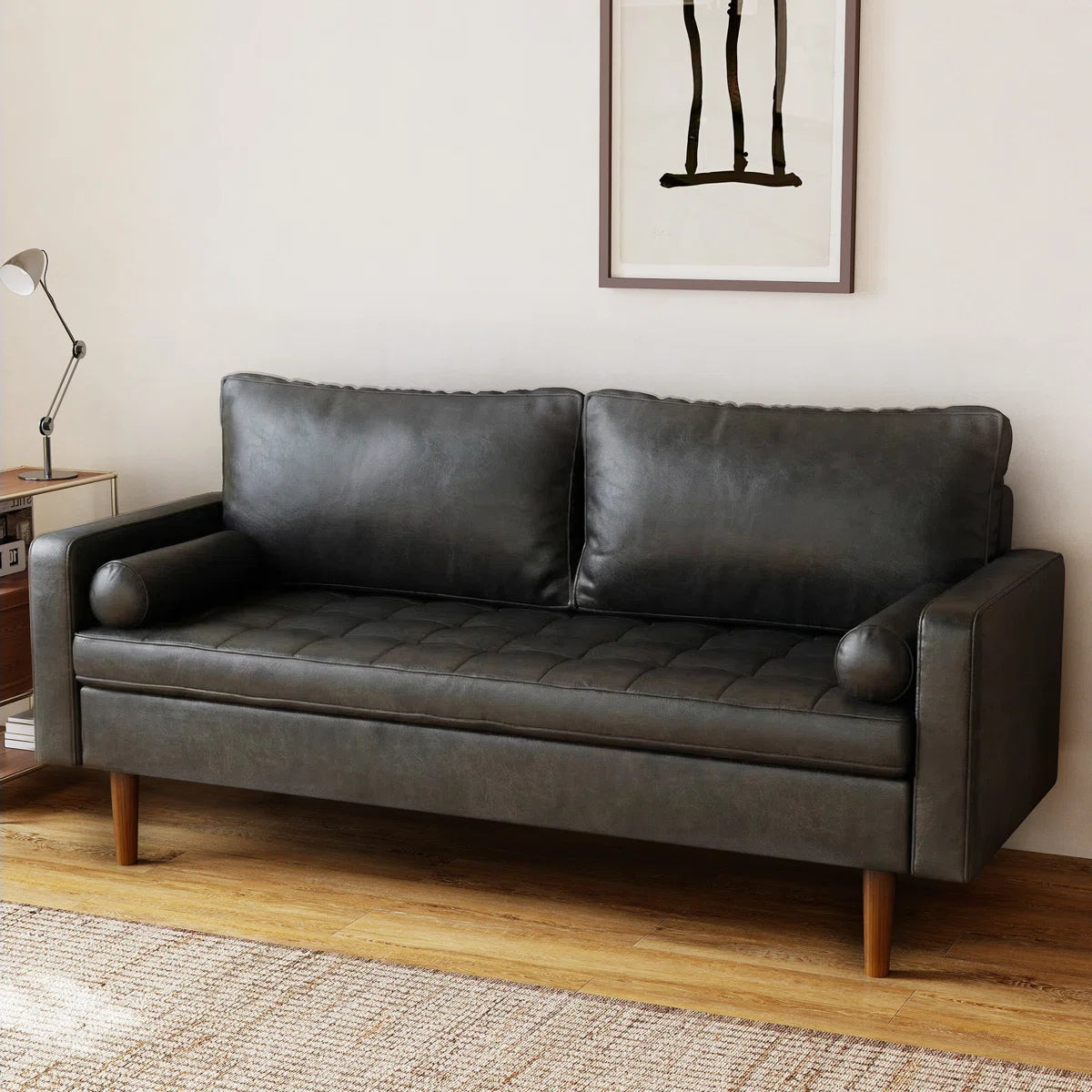 69.7'' Faux Leather Sofa