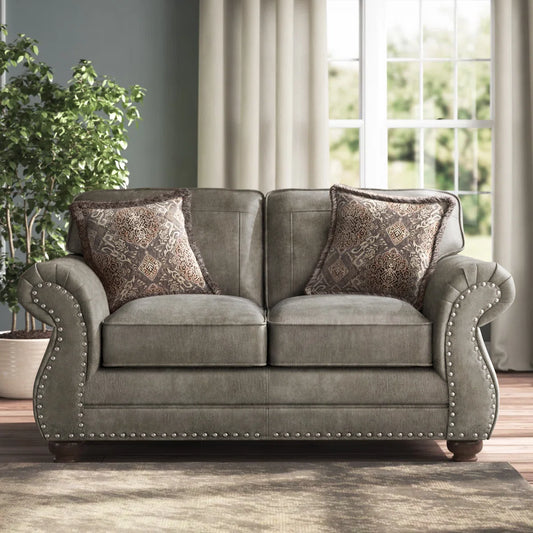 69'' Faux Leather Loveseat
