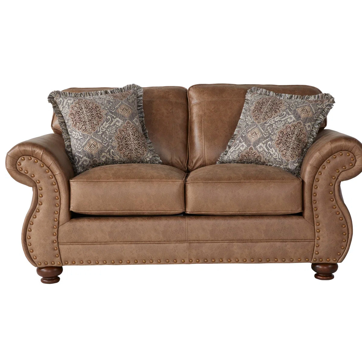 69'' Faux Leather Loveseat