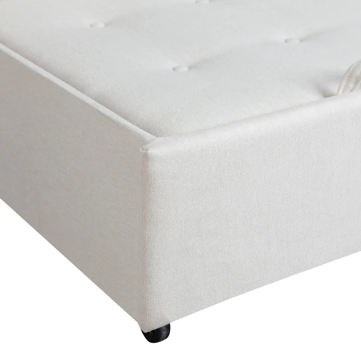 72.6" Queen Square Arm Tufted Back Convertible Sleeper Sofa with Cushions
