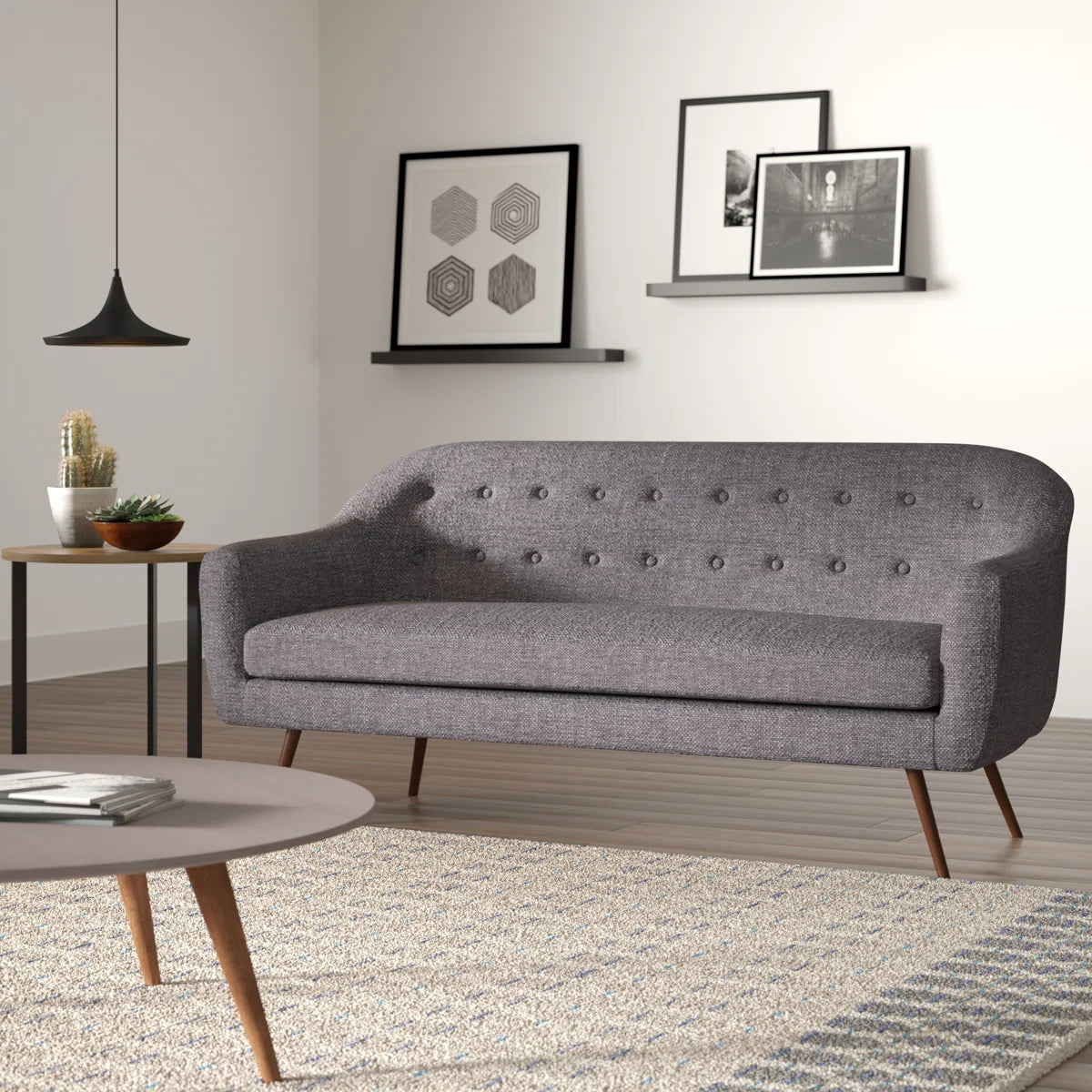 73" Flared Arm Sofa