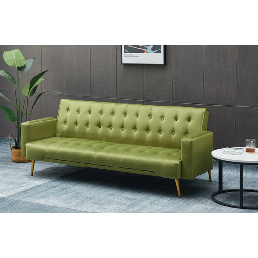 75'' Velvet Convertible Sofa