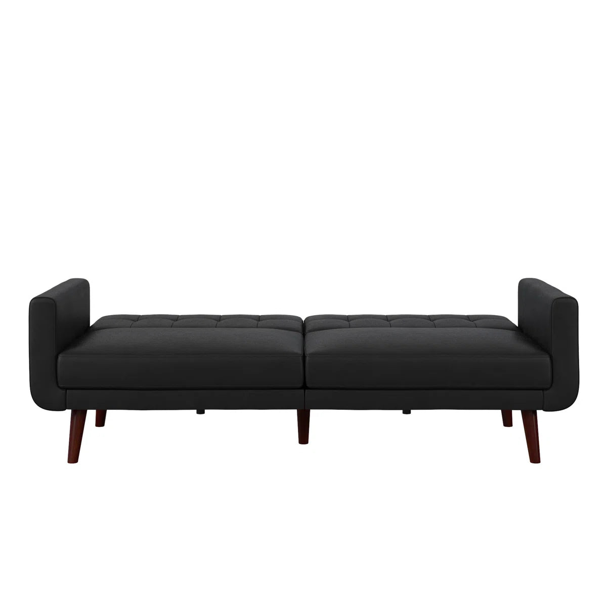 78.5" Faux Leather Convertible Sofa