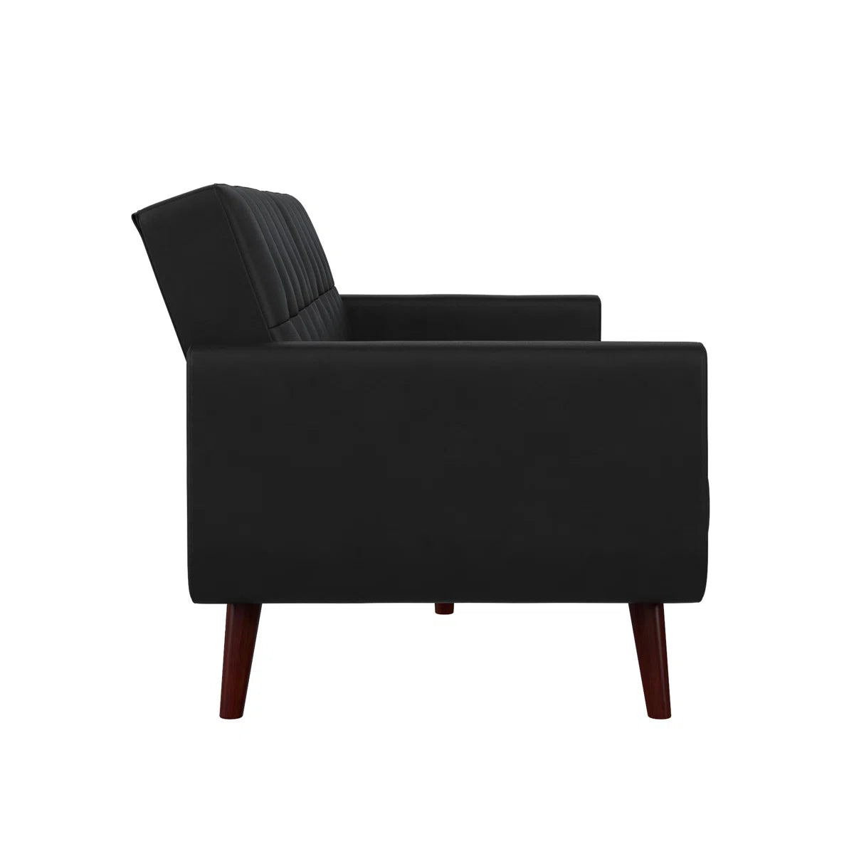 78.5" Faux Leather Convertible Sofa