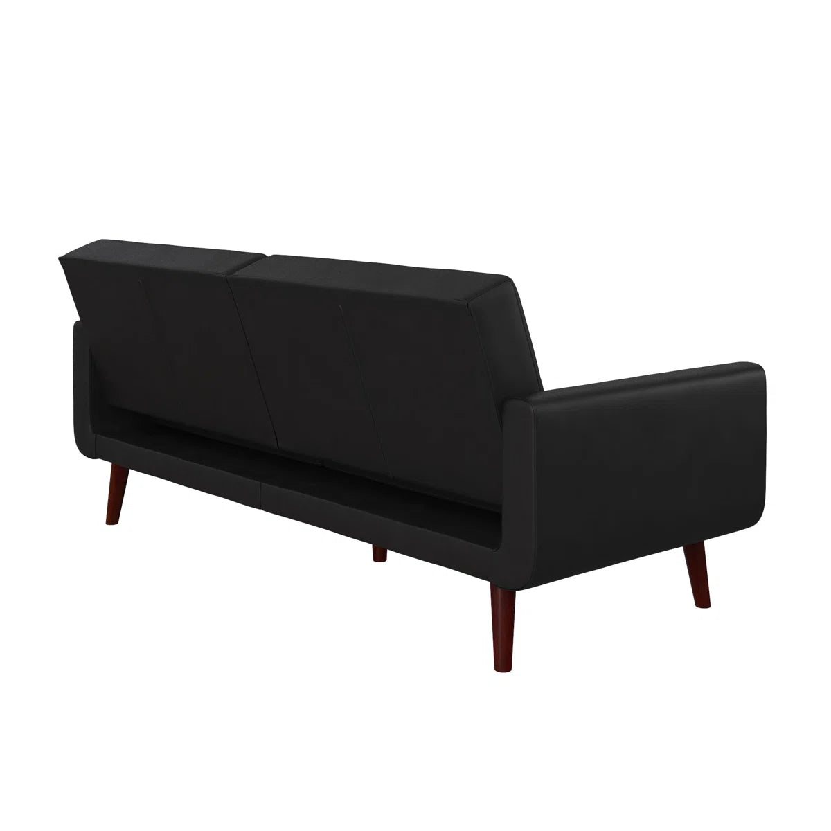 78.5" Faux Leather Convertible Sofa