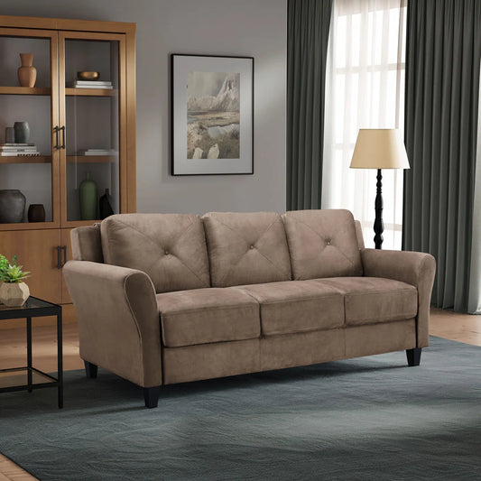 78.8" Round Arm Tufted Sofa