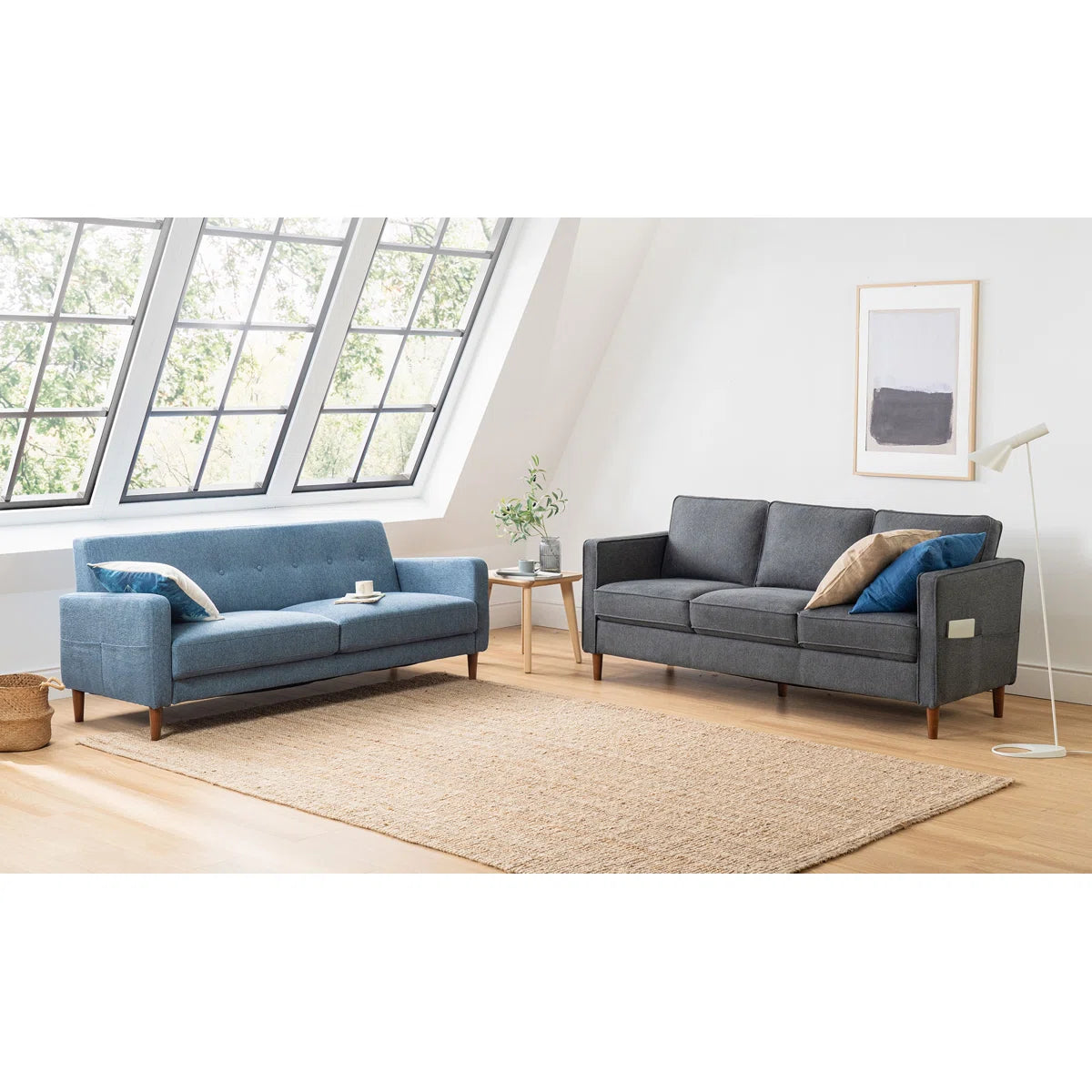 78" Square Arm Sofa