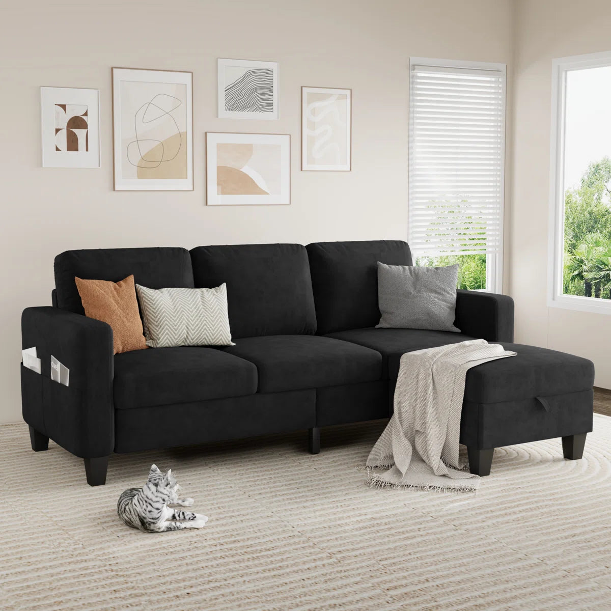 78" Upholstered Sofa Couch