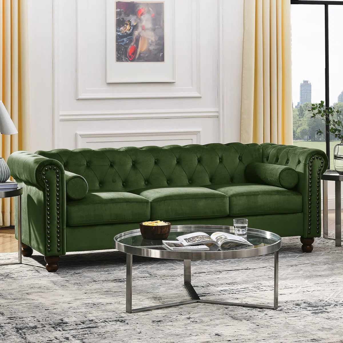 80'' Velvet Sofa