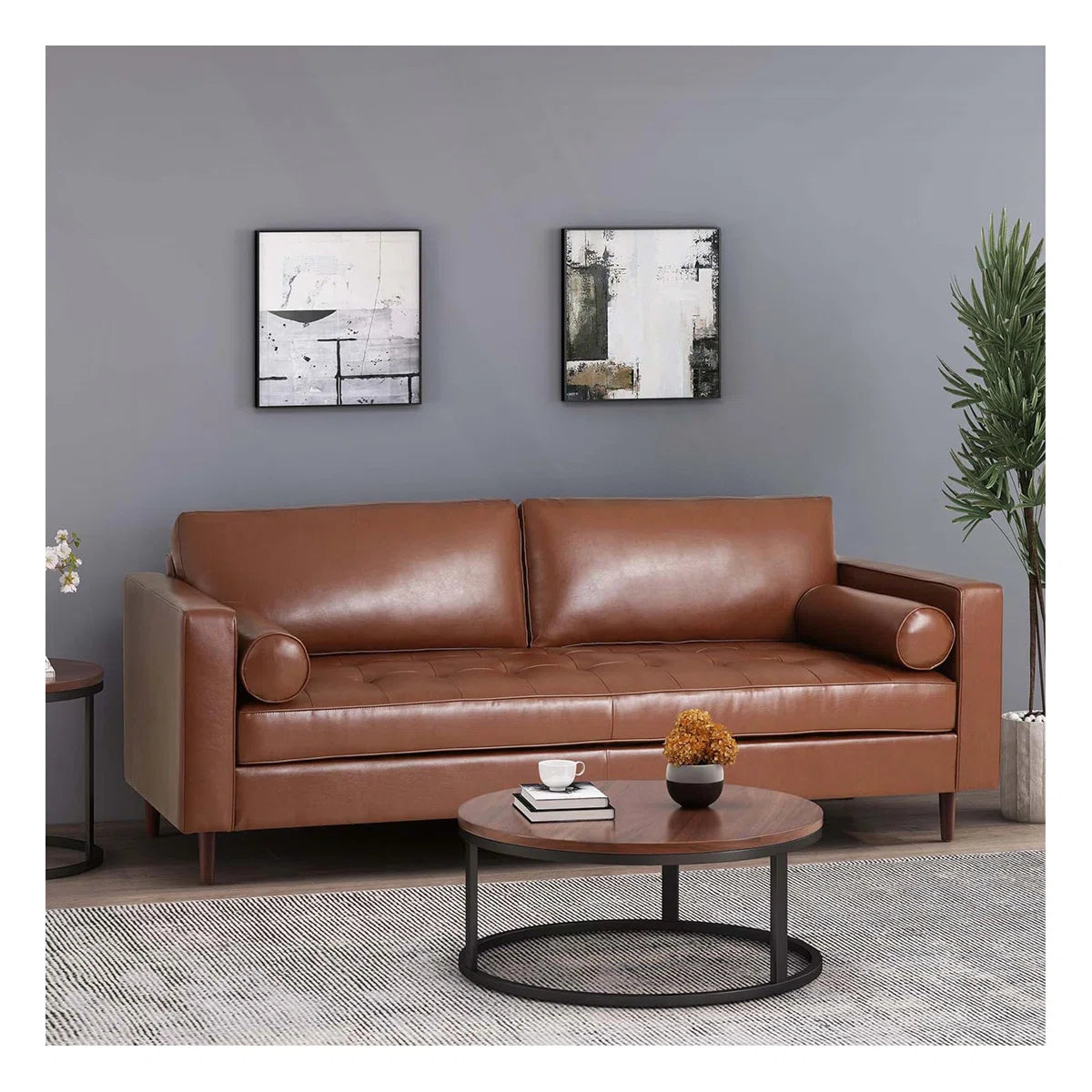 82.25" Square Arm Sofa