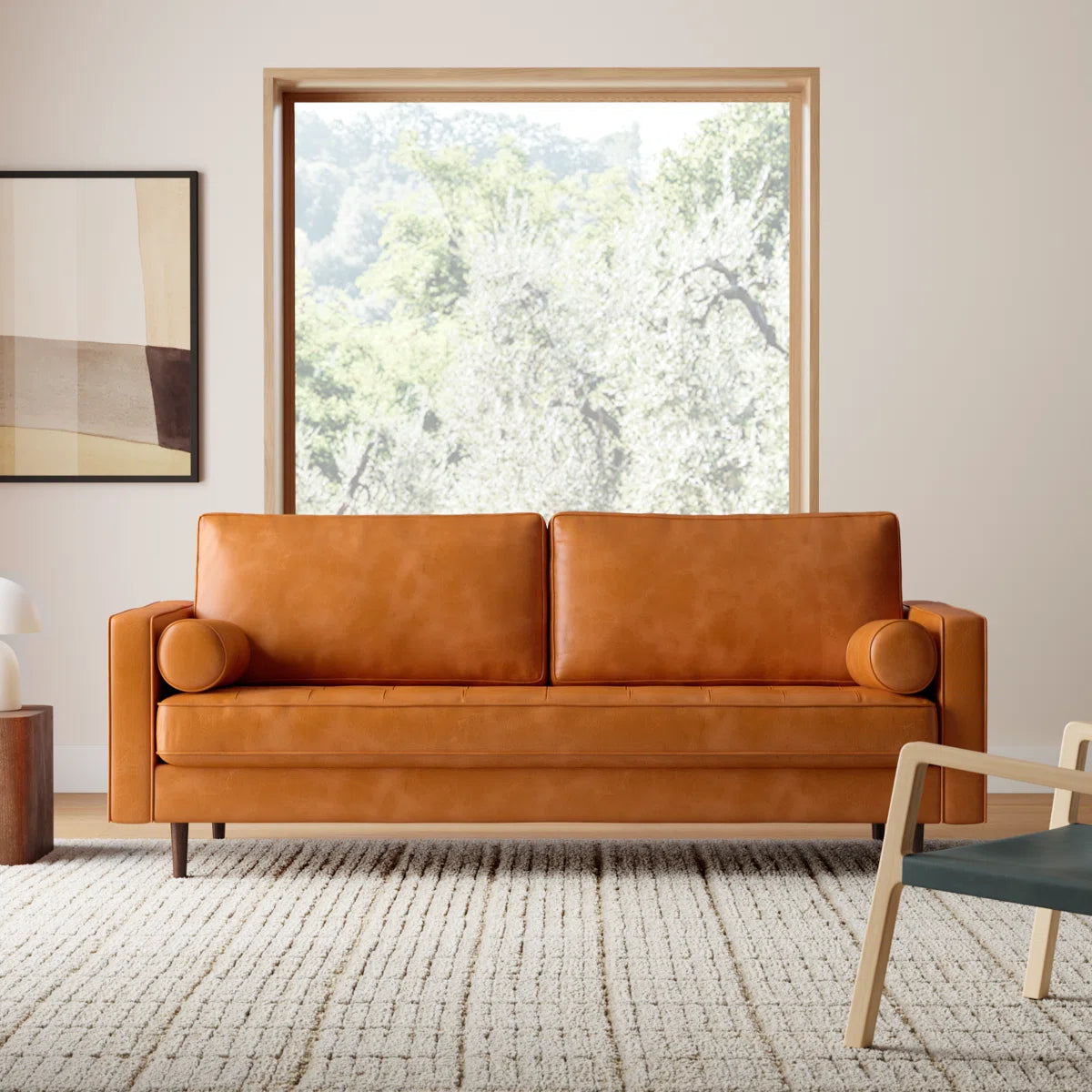 84 inch Genuine Leather Sofa