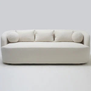 85" Wide Modern Boucle Upholstered 3 Seat Sofa