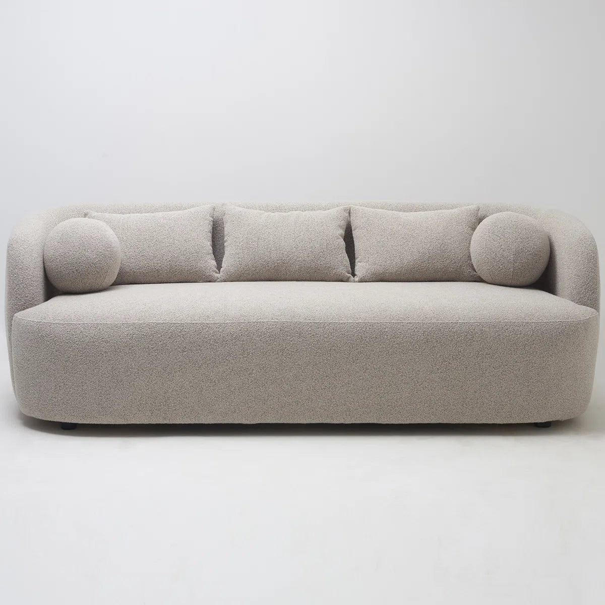 85" Wide Modern Boucle Upholstered 3 Seat Sofa