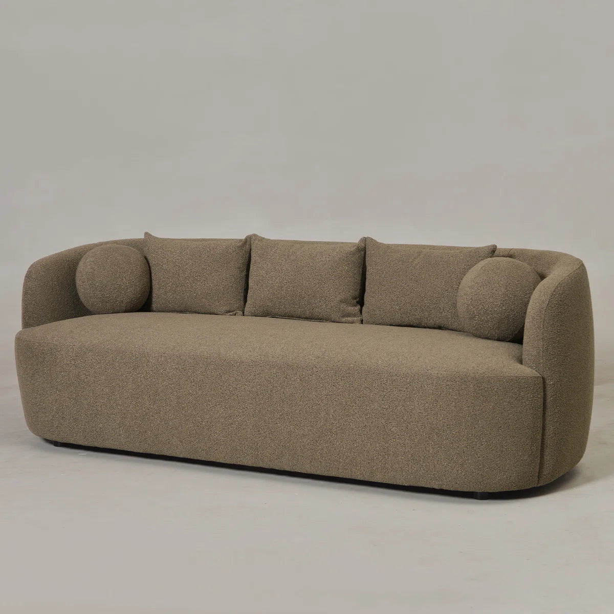 85" Wide Modern Boucle Upholstered 3 Seat Sofa